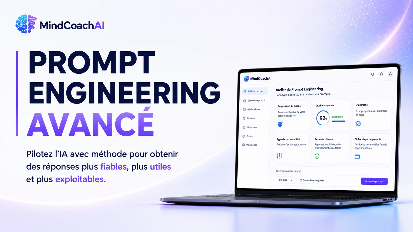 Visuel de la formation Prompt Engineering Avancé de MindCoachAI